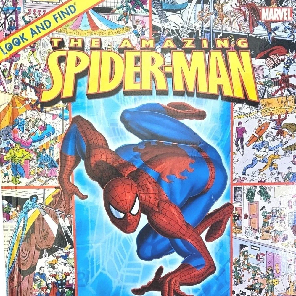 Marvel‎ Look and Find The Amazing Spider-Man Hardcover Kids Activity Book 2006